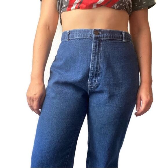 Vintage Rainbow Pocket High Rise Straight Leg Jeans Size 32 - Picture 4 of 5